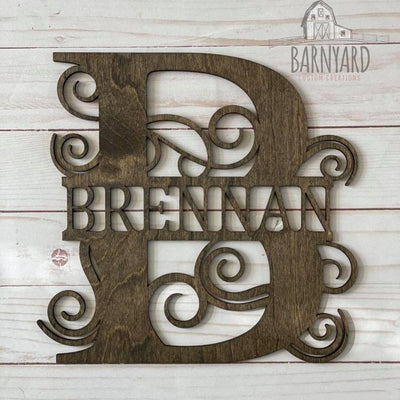Family Name Monogram Sign