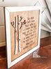 Personalized Memorial Cardinal Poem 3-D Wood Sign