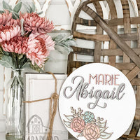 3D Personalized Baby Wood Sign