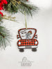 Vintage Red Christmas Trucks Filled With Joy Ornament Sets