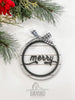 Farmhouse Shiplap Christmas Ornament Set