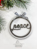 Farmhouse Shiplap Christmas Ornament Set