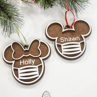 Magical Masked Mouse Family Ornaments