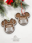 Magical Masked Mouse Family Ornaments