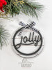 Farmhouse Shiplap Christmas Ornament Set