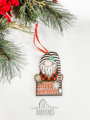 Christmas Gnomes Ornament Set