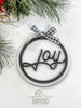 Farmhouse Shiplap Christmas Ornament Set