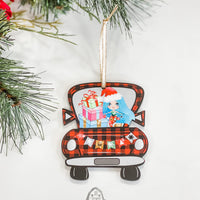 Vintage Red Christmas Trucks Filled With Joy Ornament Sets