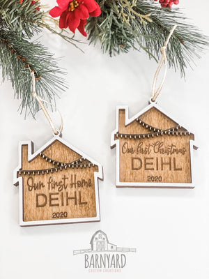 Our First Home Ornament