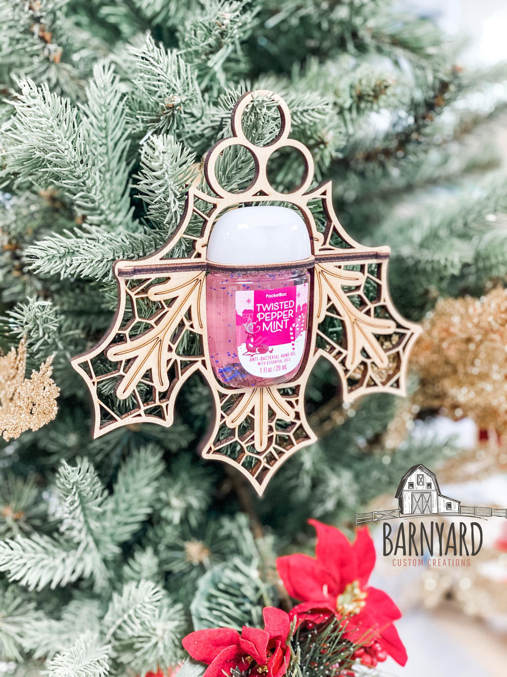 Mistletoe Sanitizer Ornament
