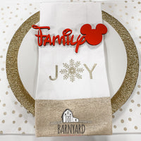 Place Setting/Table Setting Christmas Words