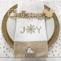Place Setting/Table Setting Christmas Words