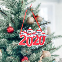 2020 Santa Hat Personalized Ornament