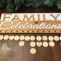 Family Celebration Date Sign
