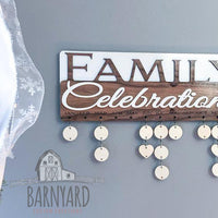 Family Celebration Date Sign