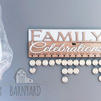 Family Celebration Date Sign