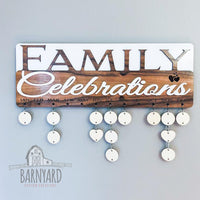 Family Celebration Date Sign