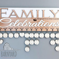 Family Celebration Date Sign