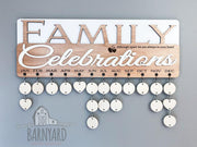 Family Celebration Date Sign