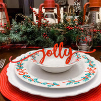 Christmas Place Setting Words