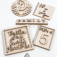 Family Farmhouse Tiered Tray Signs (Painted/DIY)