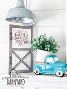 Interchangeable Seasonal Barn Door Signs