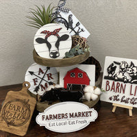 Barn Life Tiered Tray Signs (Painted/DIY)