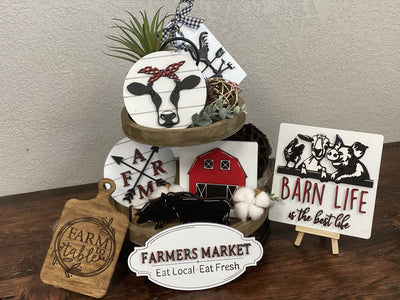 Barn Life Tiered Tray Signs (Painted/DIY)