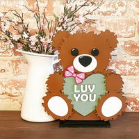 Cuddly Valentine Bears Shelf Sitters / DIY Kit