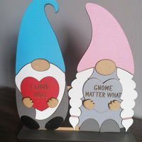 Valentine Gnome Male and Female Interchangeable DIY Kit