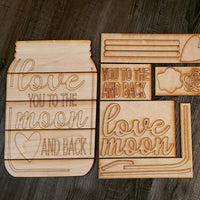 Love You To The Moon DIY Paint Kit