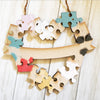 3D Love You To Pieces Puzzle Heart Hanger