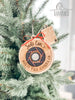 Wooden Santa Cam Christmas Ornament