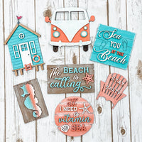 Beach Tier Tray Signs