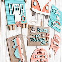 Beach Tier Tray Signs