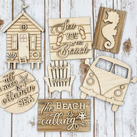 Beach Tier Tray Signs
