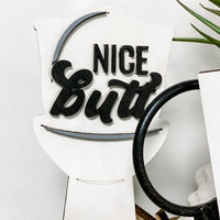 Bathroom Tier Tray Signs