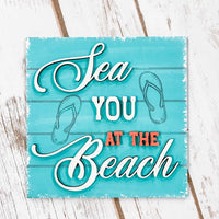 Beach Tier Tray Signs