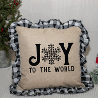 Joy Christmas Sublimation Pillow Cover,