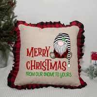 Gnome Christmas Sublimation Pillow Cover