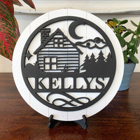 Personalized Family Name Round Cabin Collection