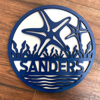 Personalized Starfish Name Round Collection