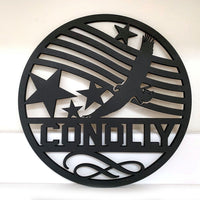 Personalized Patriotic Family Name Round Collection