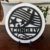 Personalized Patriotic Family Name Round Collection