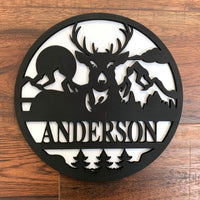 Personalized Deer Name Round Collection