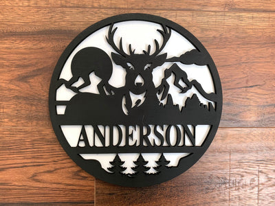 Personalized Deer Name Round Collection