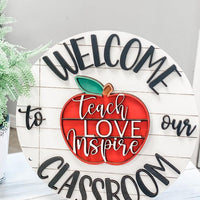 Interchangeable School Sign| Teacher Gift| Classroom Sign Decor| Teacher Door Sign| Teacher Gift
