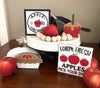 Tier Tray APPLE themed Mini SIGNS