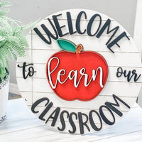 Interchangeable School Sign| Teacher Gift| Classroom Sign Decor| Teacher Door Sign| Teacher Gift