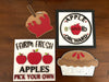 Tier Tray APPLE themed Mini SIGNS